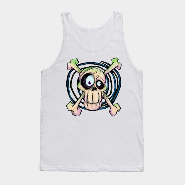 Bonehead Tank Top by Artbylukus